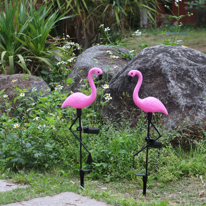 Dekorativer Solar-Flamingo-Rasenstecker mit verstellbarem Arm Brehn
