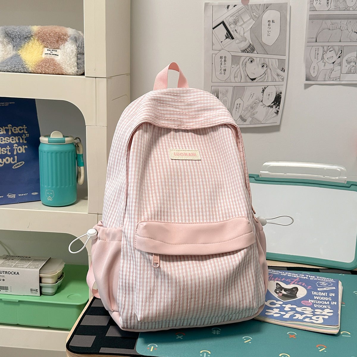Stylische gestreifte Rucksack Brehn