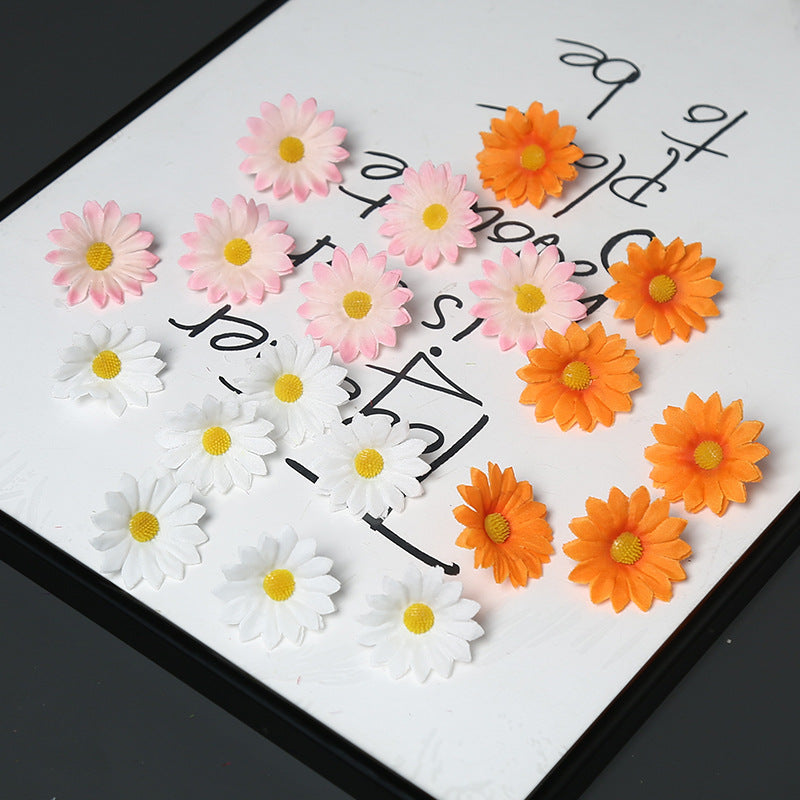 Elegante Stoff Margeritenblume Brosche für dekorativen Gebrauch