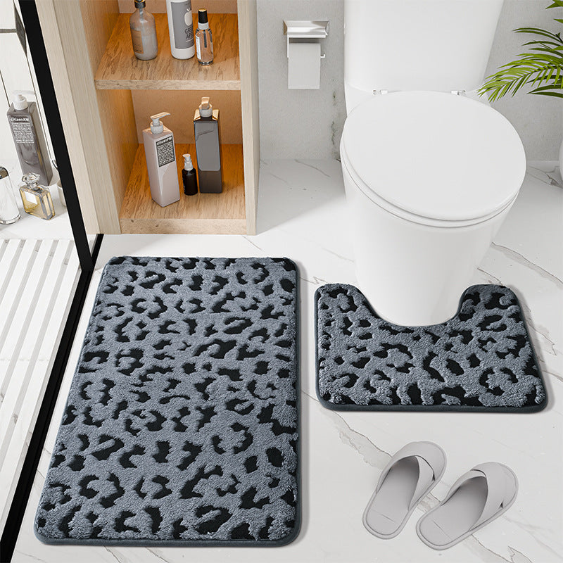 Luxuriöser weicher Leopardenmuster-Badetuch-Set