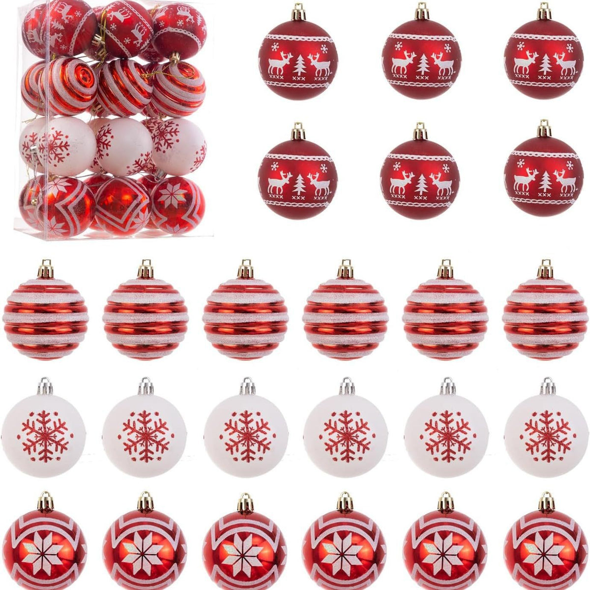 Festliche dekorative Weihnachtsornament-Set Brehn