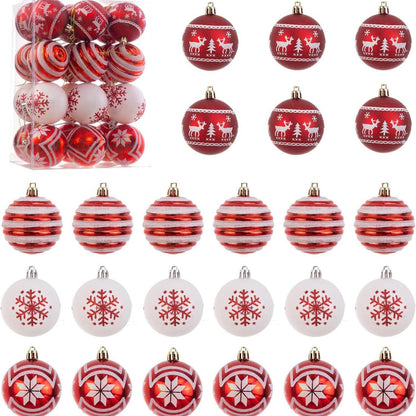 Festliche dekorative Weihnachtsornament-Set Brehn