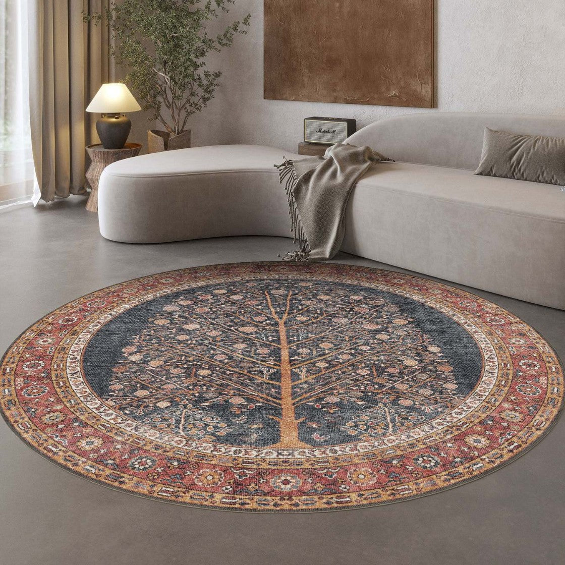 Künstlerischer floraler Teppich