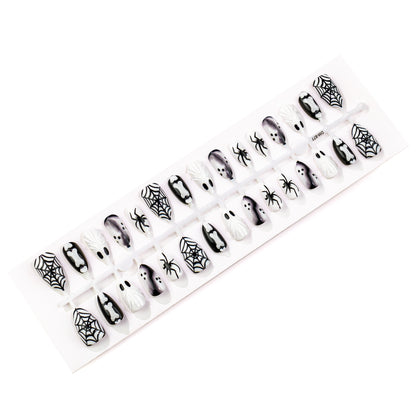 Gothic Halloween-Themen Press-On Nagelkunst Set