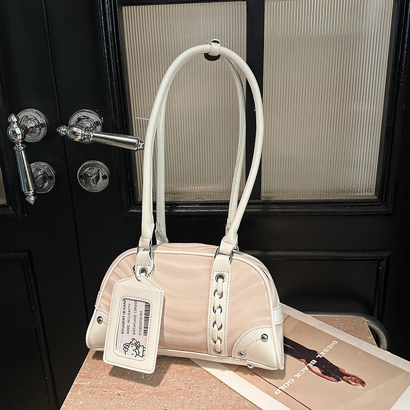Vintage-inspirierte gesteppte Handtasche