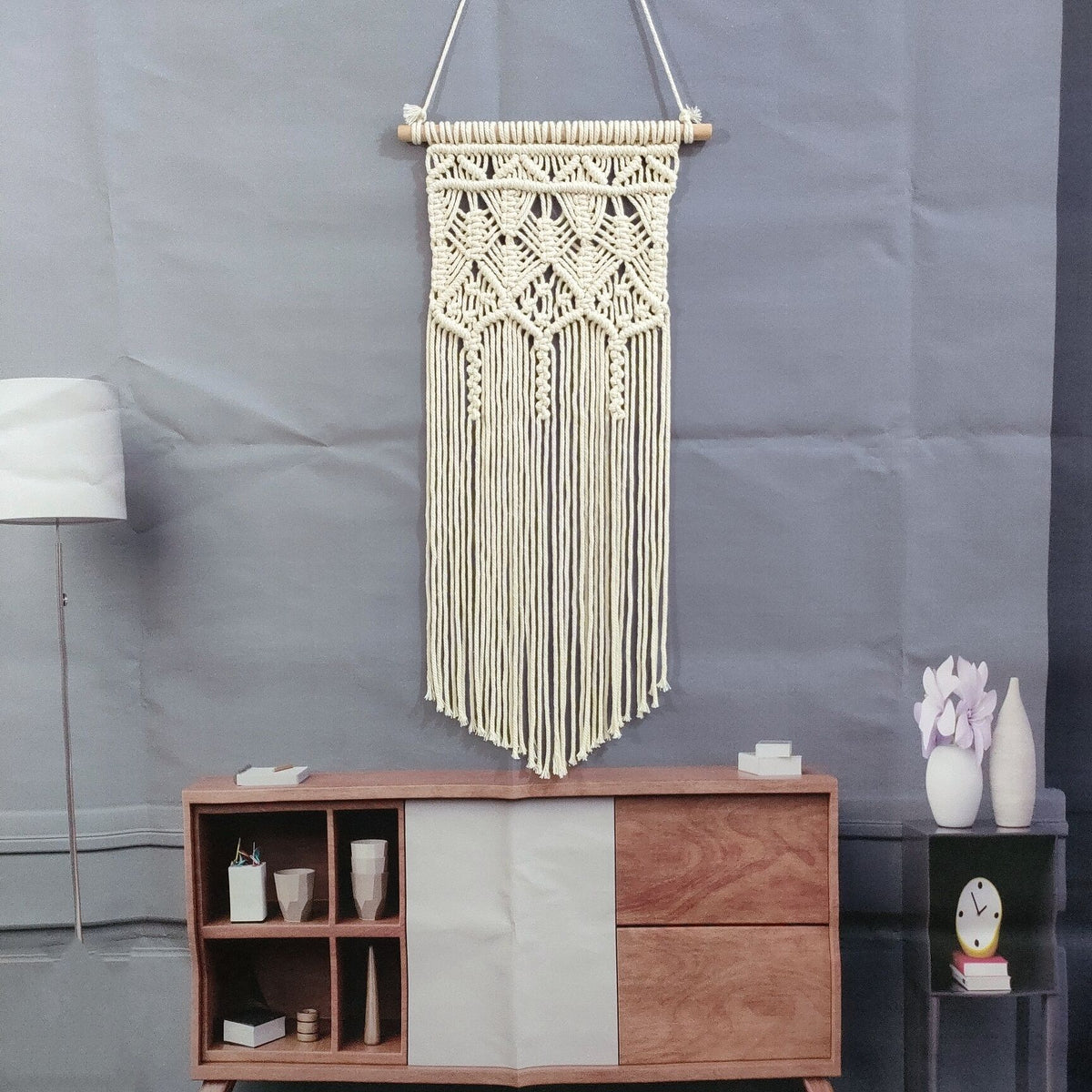 Bohemian Makramee Wandteppich Brehn