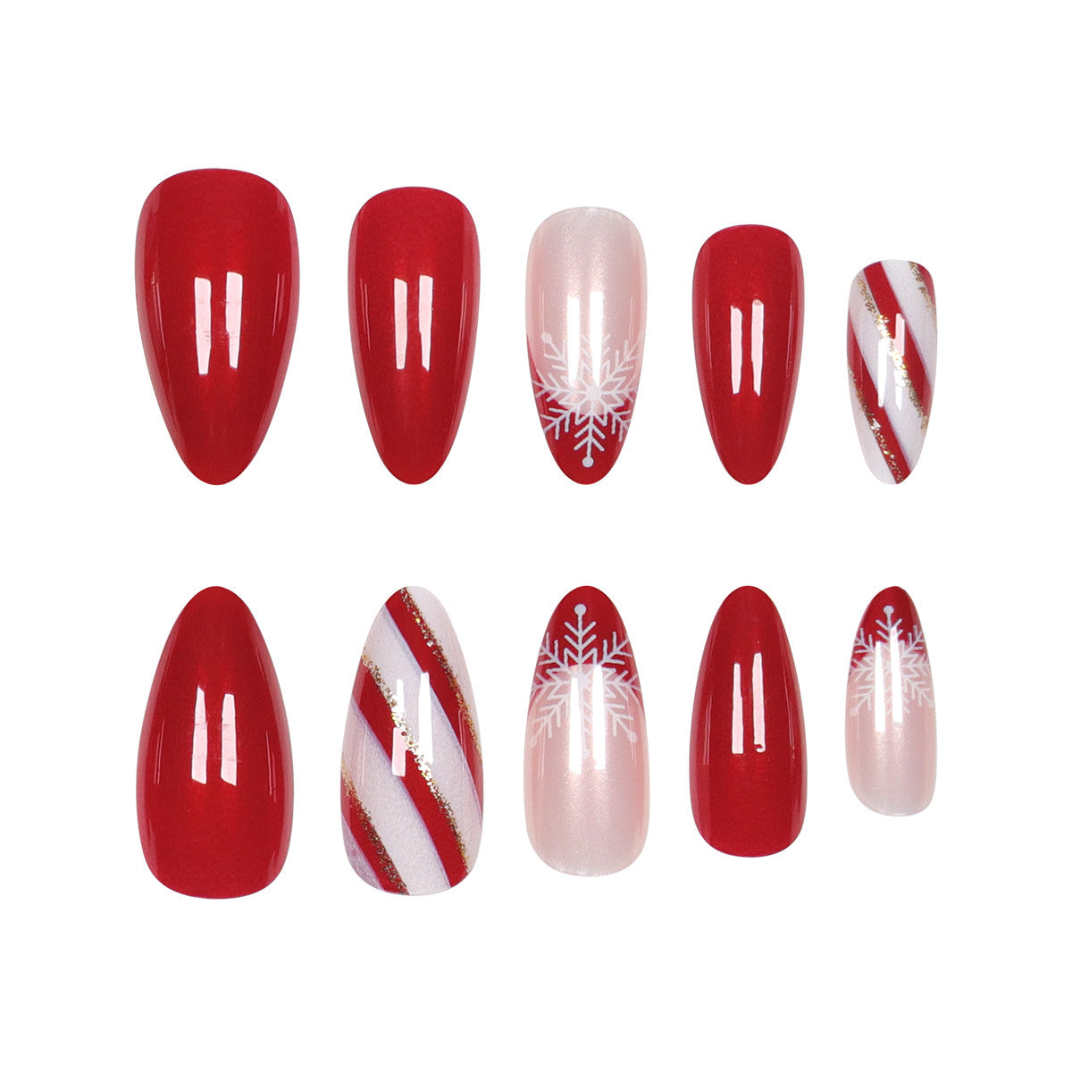 Elegante festliche Stiletto-Press-On-Nägel Brehn