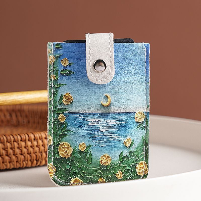 Künstlerische Florale Print Handytasche
