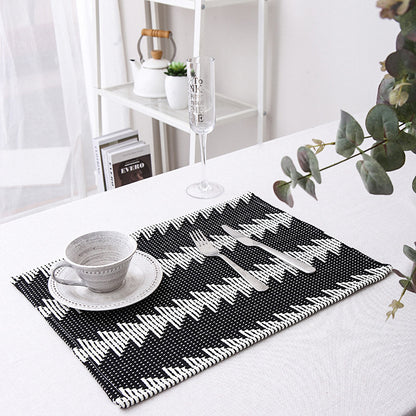 Gewebte Tischsets im Kilim-Stil aus Baumwollmix, rutschfeste Tischunterlage Brehn