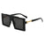 Damen modische Sonnenbrille mit rechteckigem Rahmen Brehn