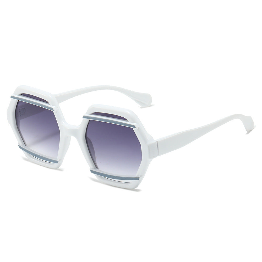 Oversized geometrische Sonnenbrille Brehn