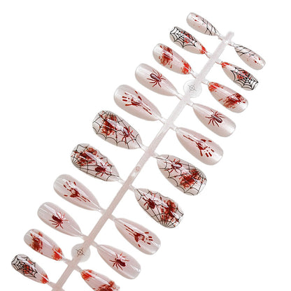Halloween-Themen Press-On Nagelkunst Set Brehn