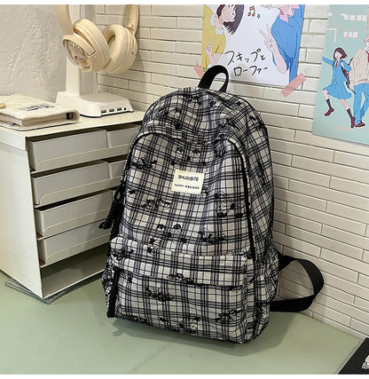 Trendiger Karierter Rucksack Brehn
