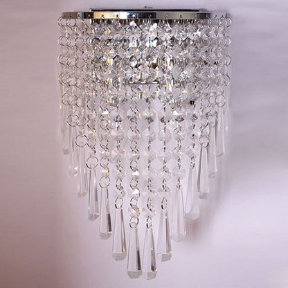 Glamouröse Kristall Wandlampe