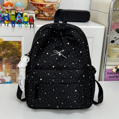 Stilvoller Funkelnder mit Schleife verzierter Rucksack Brehn