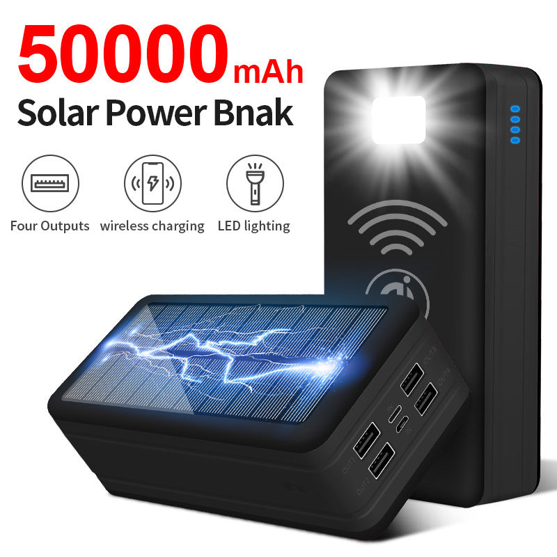 Solar Powerbank mit Kabelloser Ladefunktion Von Brehn