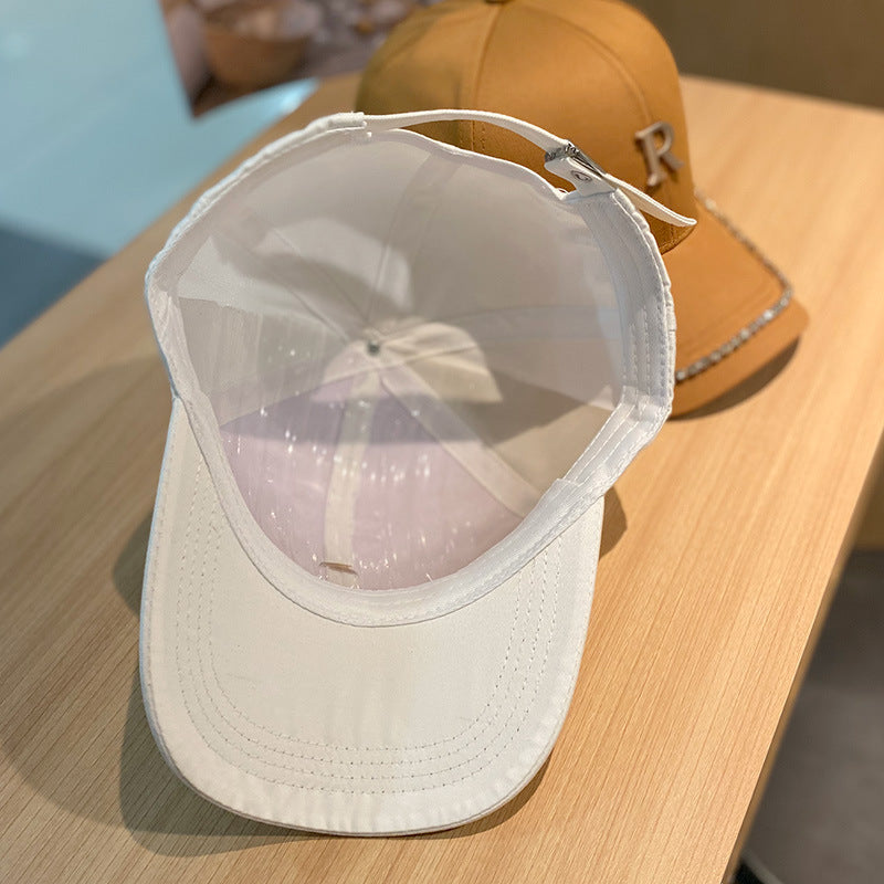 Damen Nieten Strass Baseball Cap Brehn