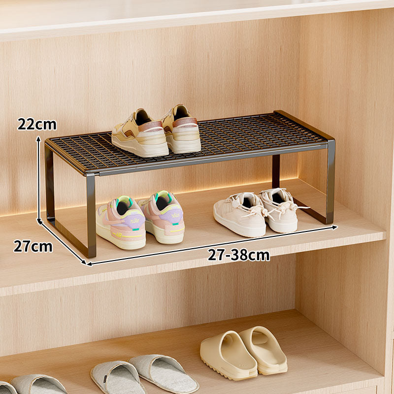 Verstellbarer erweiterbarer Metal Schuhregal-Organizer
