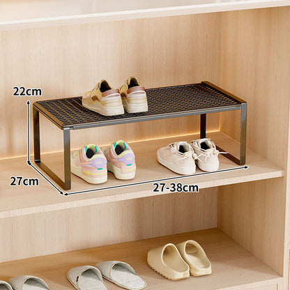 Verstellbarer erweiterbarer Metal Schuhregal-Organizer