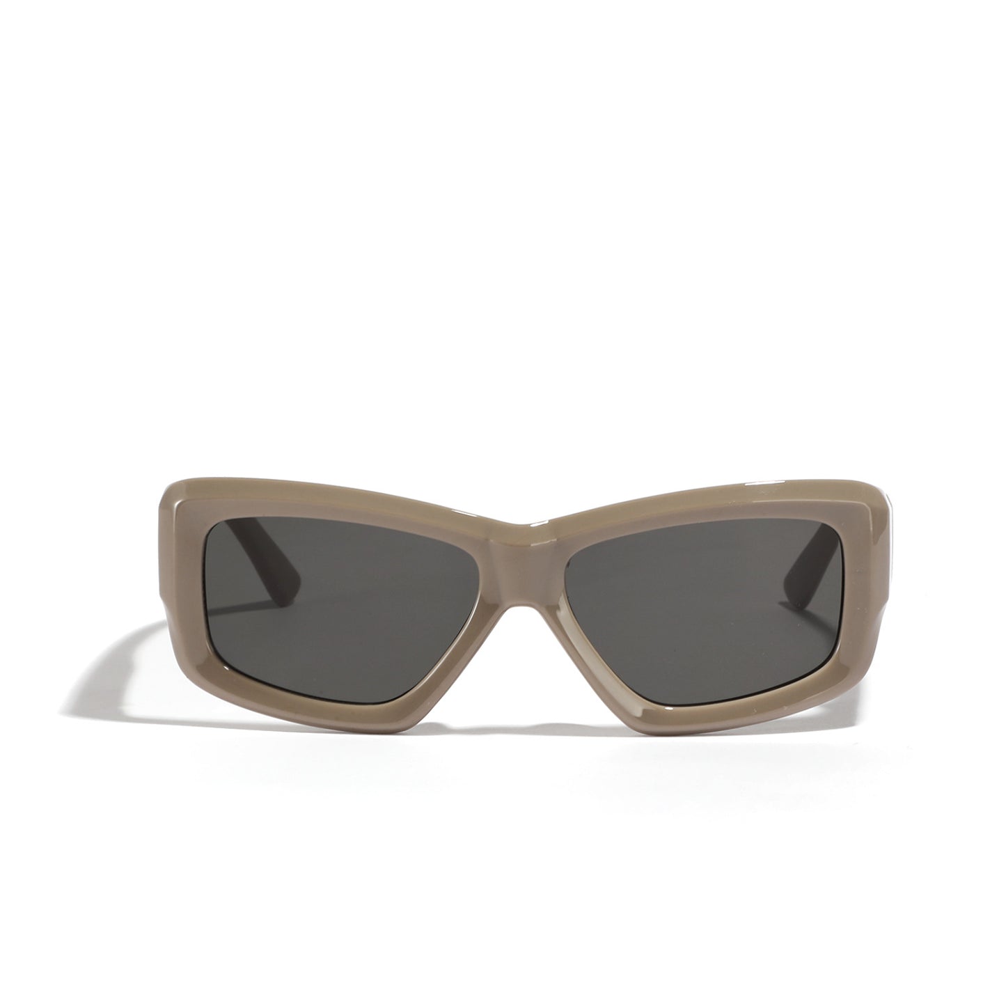 Damen oversized geometrische Sonnenbrille mit modernem Rahmen Brehn