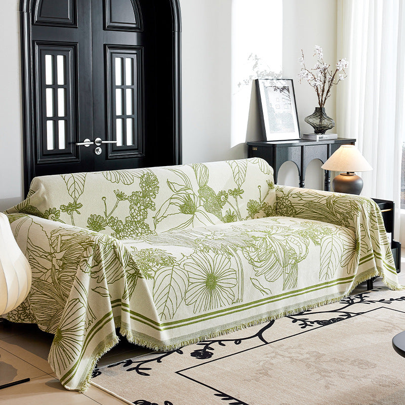 Künstlerische florale Druck Sofa Wurfdecke