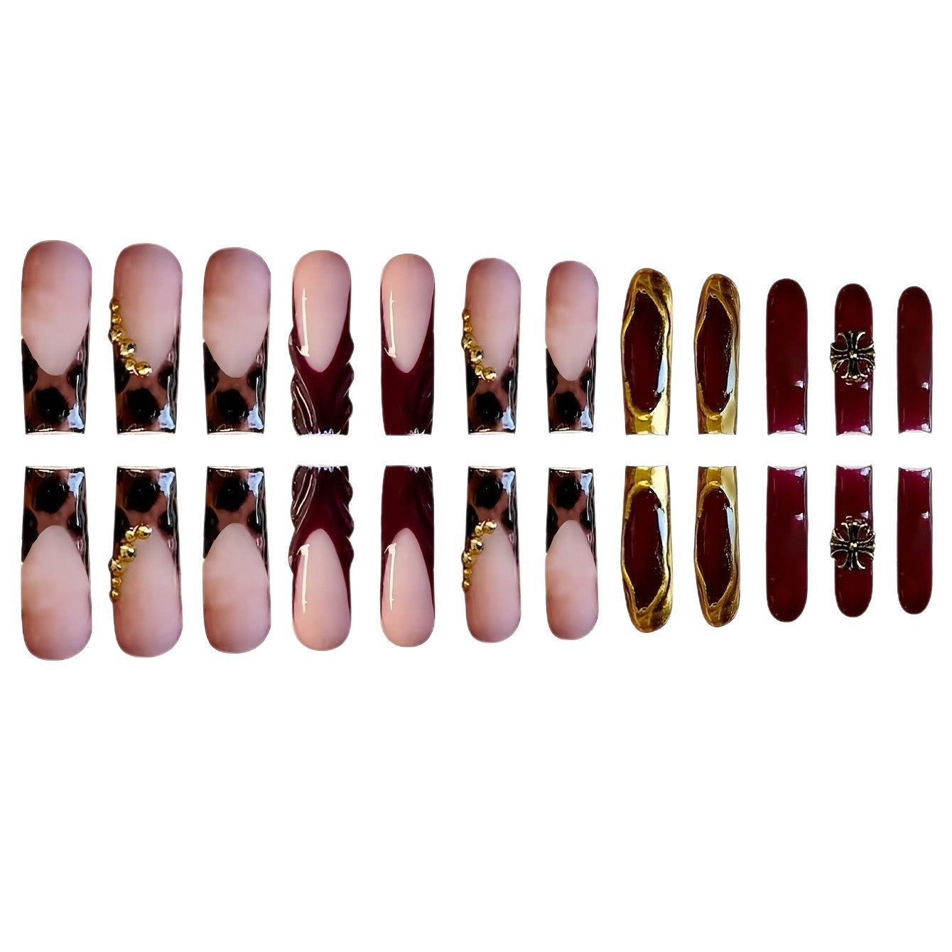 Glamorous Stiletto Press-On Nail Art Set Brehn