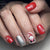 Kunstnagelset mit festlichem Weihnachtsdesign Brehn