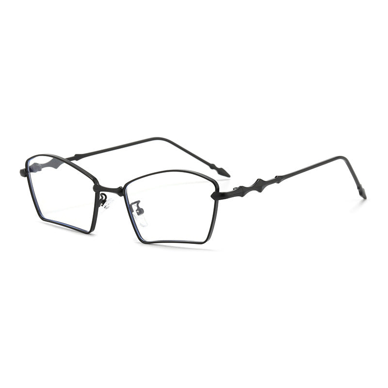 Damen trendige Sonnenbrille mit geometrischem Rahmen und gradienten Gläsern Brehn
