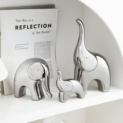 Dekorative Metall-Elefant-Figuren für Wohnkultur