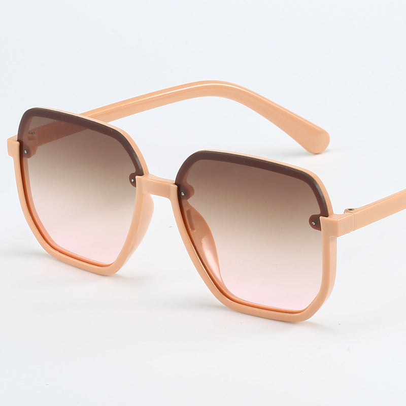 Damen geometrische Sonnenbrille im modernen Design Brehn