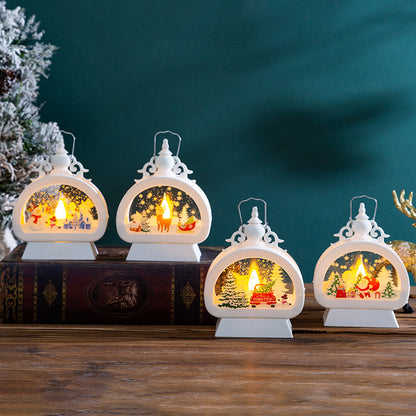 Dekorative Weihnachtslaterne mit LED-Beleuchtung