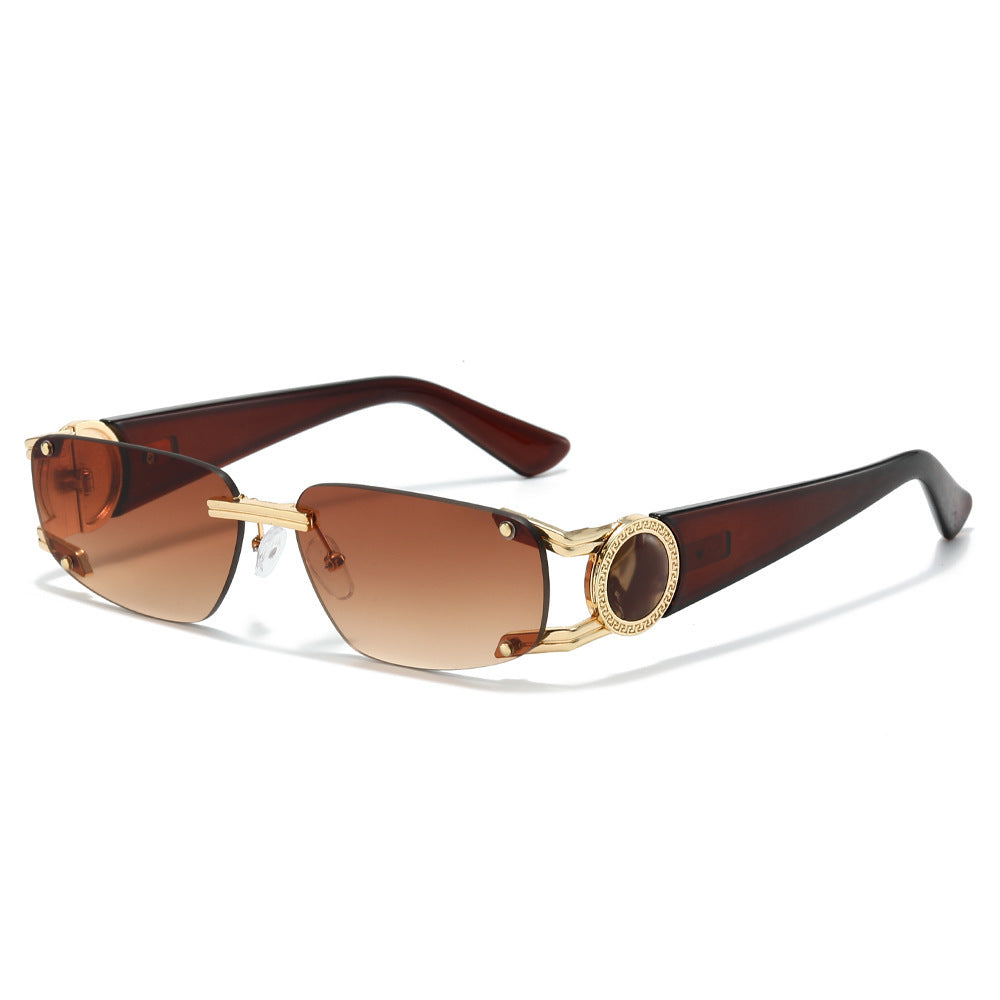Stylische Minimalistische Rechteckige Sonnenbrille Brehn