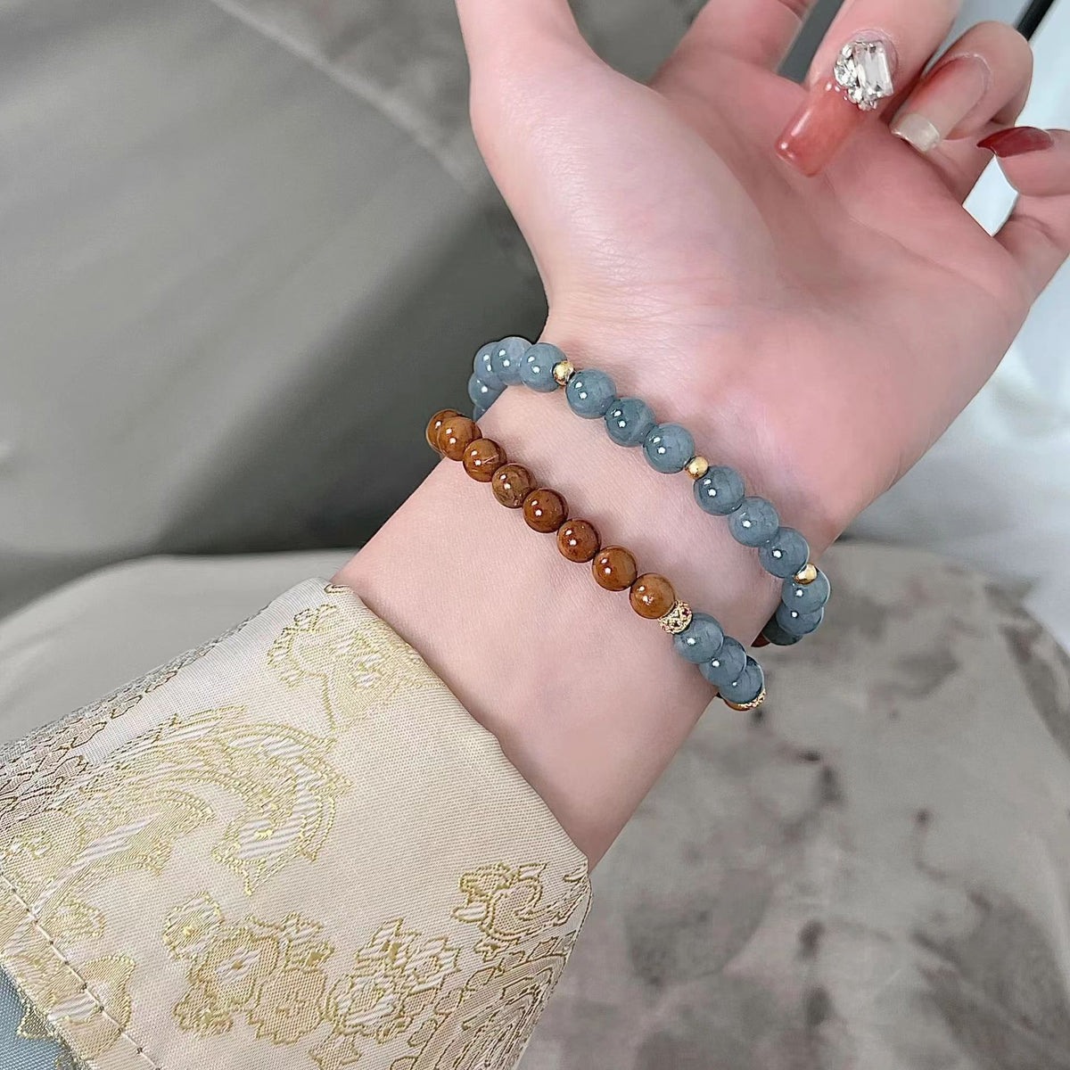 Elegantes Perlenarmband-Set Brehn