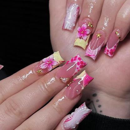 Artistic Floral Nail Art Set Brehn