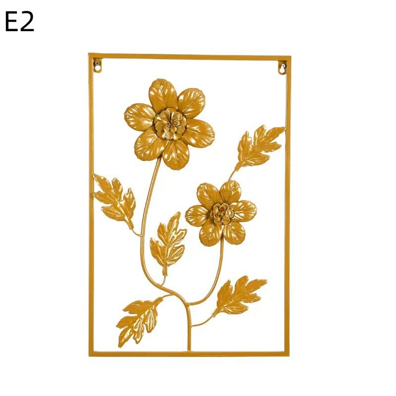 Floral Metal Wandkunst Brehn