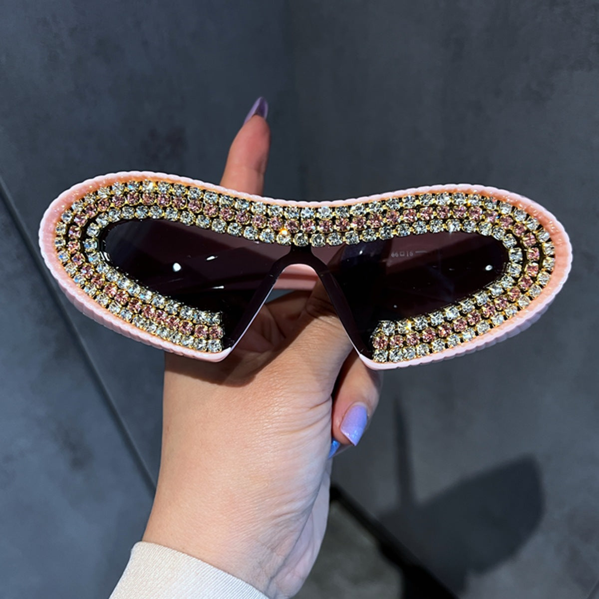 Damen Glamouröse Sonnenbrille mit funkelndem Kristallrahmen Brehn 1780939152