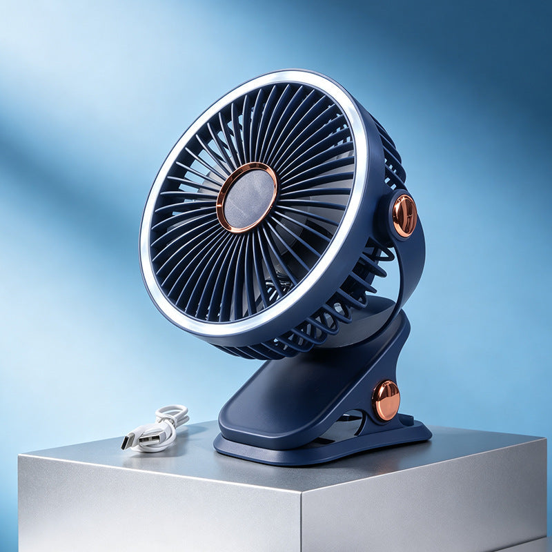 Frauen tragbarer Mini-Rotationsventilator mit flexiblem Neigemechanismus Brehn
