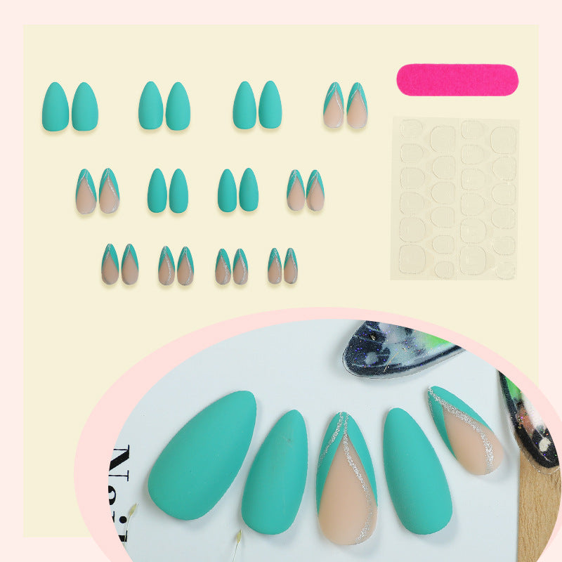 Glänzendes Stiletto Press-On Nagelkunstset Brehn