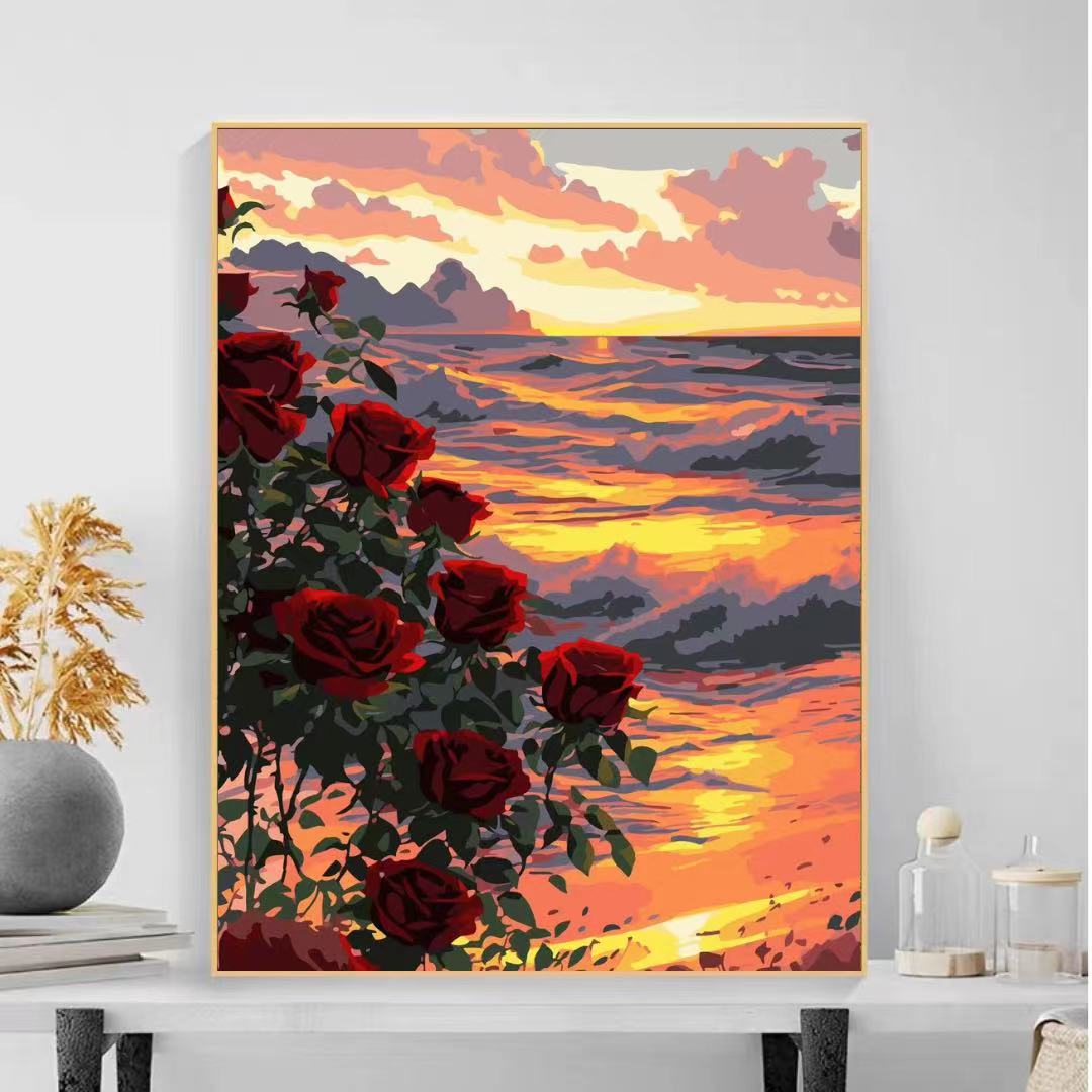 Szenische Ozean Sonnenuntergang Wandkunst Brehn