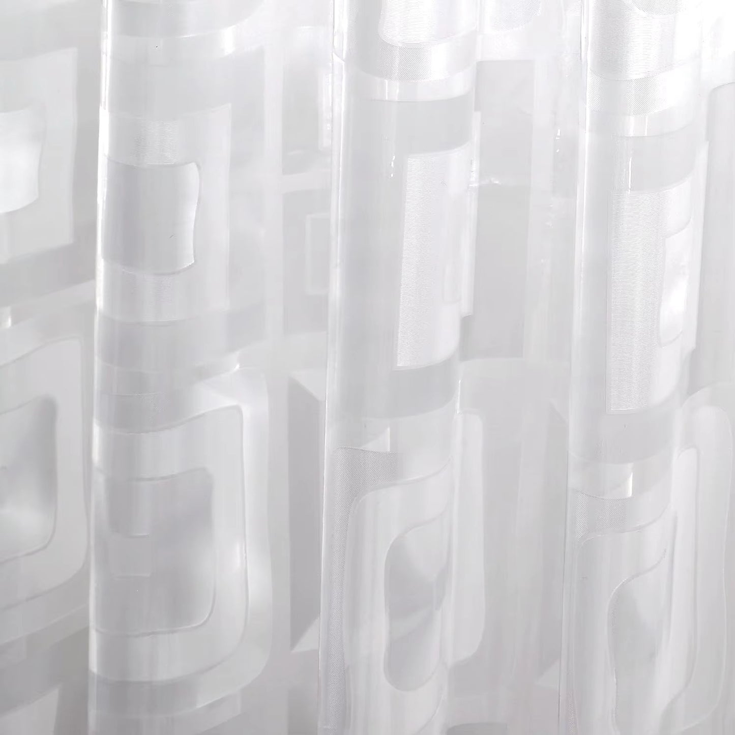 Durchsichtiger geometrischer Fenstervorhang Brehn