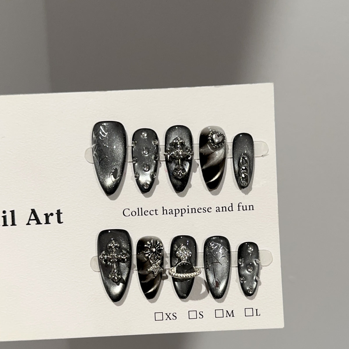 Gothic-Themen Press-On Nagelkunst Set