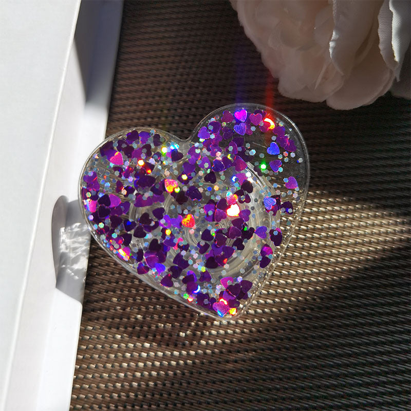 Glitzernder Herzförmiger Handy-Ständer Brehn