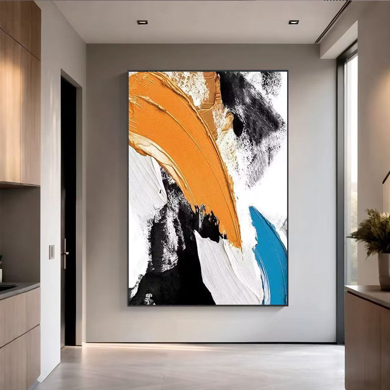 Modern Texturiertes Abstraktes Leinwandkunstwerk