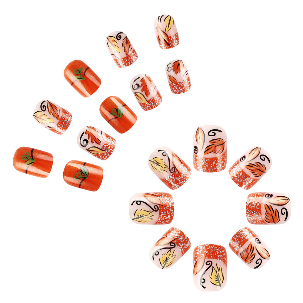 Herbst-Themen Gel-Nagelkunst Set Brehn