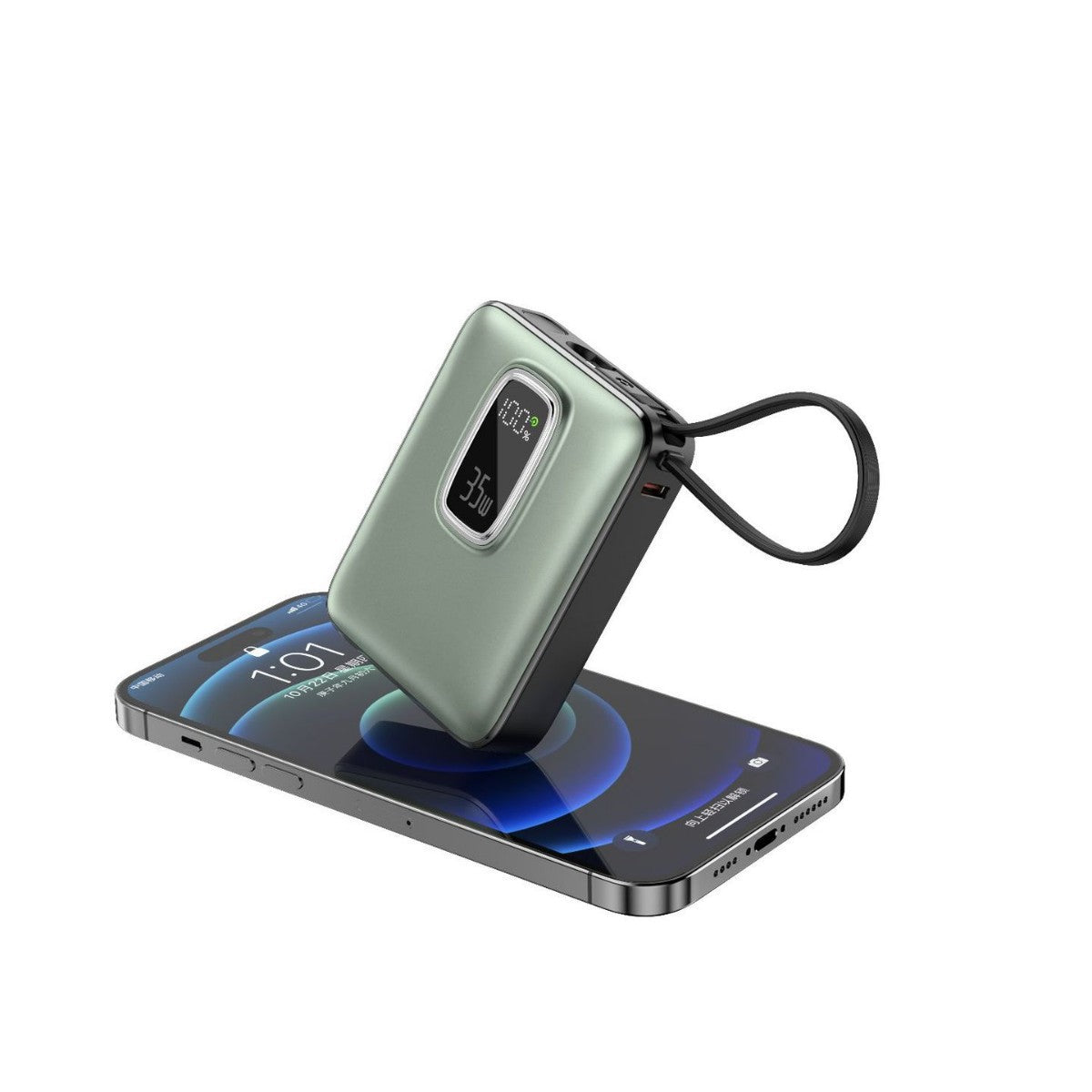 Tragbare Powerbank mit Integrierter Led-Anzeige und Schnellladefunktion Brehn