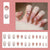Premium dekorativer Frühlings-inspirierter Press-On Nagelset Brehn