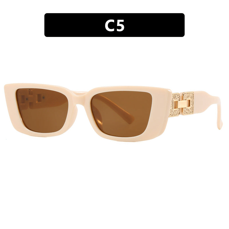 Damen modische Oversized Sonnenbrille mit einzigartigem Leopardenmuster Brehn