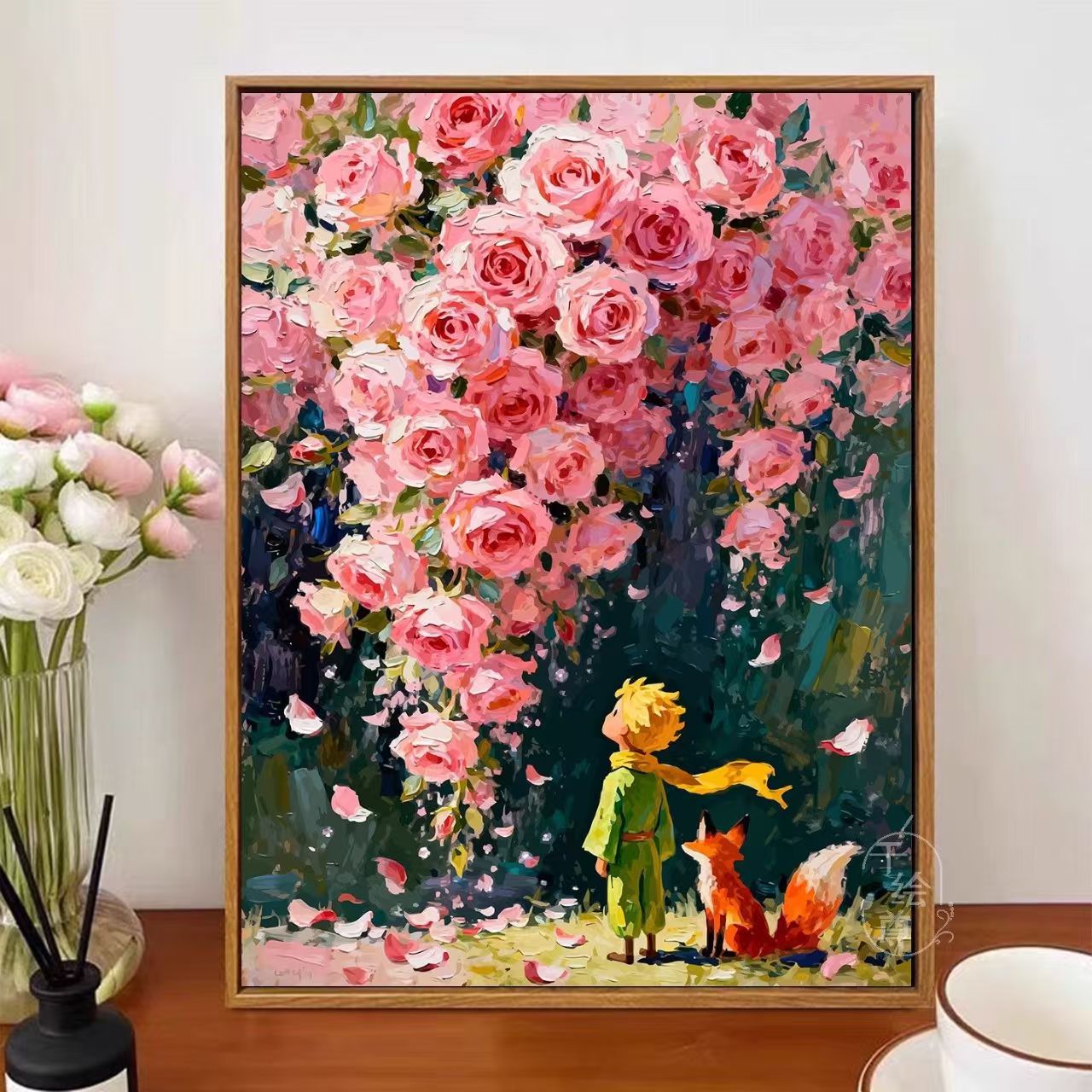 Verspielt Blumen Wandkunst Brehn