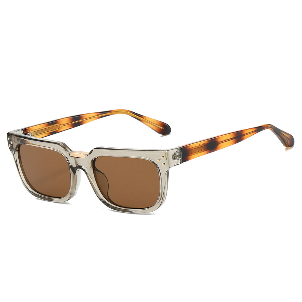 Damen oversized quadratische Sonnenbrille mit luxuriösen Akzenten Brehn