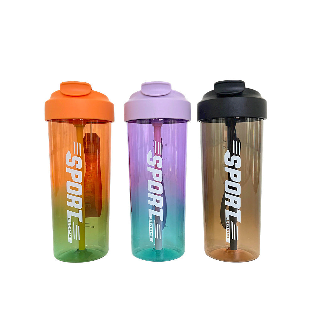 Damen Sport-Trinkflasche mit praktischer Strohhalm- und Tragefunktion Brehn